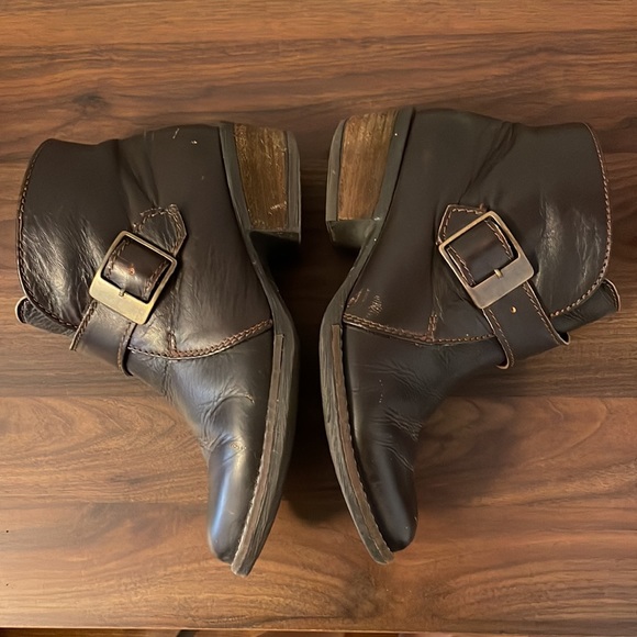 Mas Artisan Moki Brown Leather Ankle Booties - Picture 3 of 10